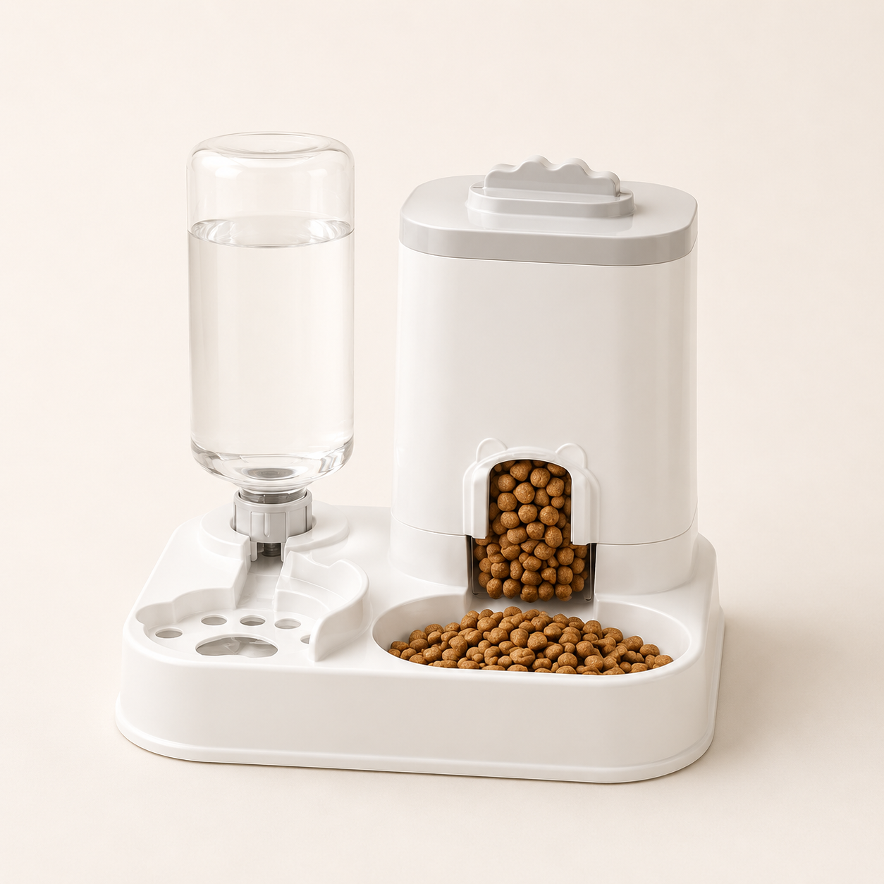 Automatic Pet Feeder & Water Dispenser – Gravity-Powered, No Batteries Needed