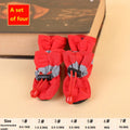 Waterproof Dog Boots for Small Dogs – Set of 4 with Non-Slip Rubber Sole